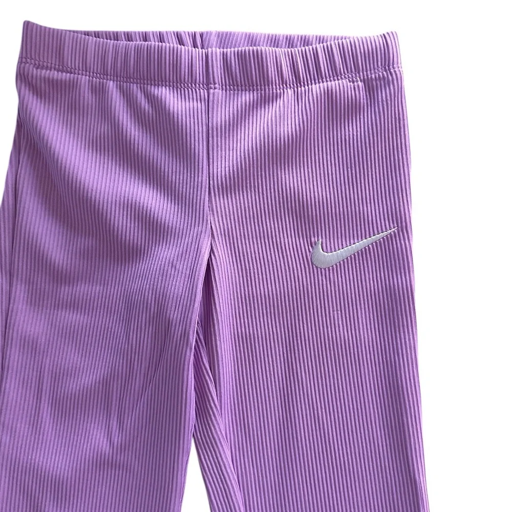 Nike Purple Ribbed 1/4 Zip Long Sleeve Pullover & Pants Set Girls Size 4 NWT - Picture 4 of 5